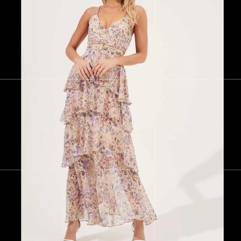 Astr the Label XS ruffle maxi